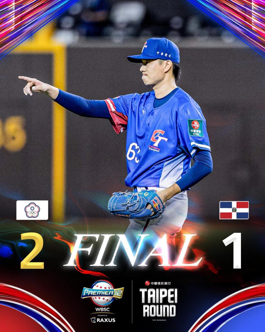黃子鵬先發6局無安打 壓制多明尼加 中華隊拿下第2勝