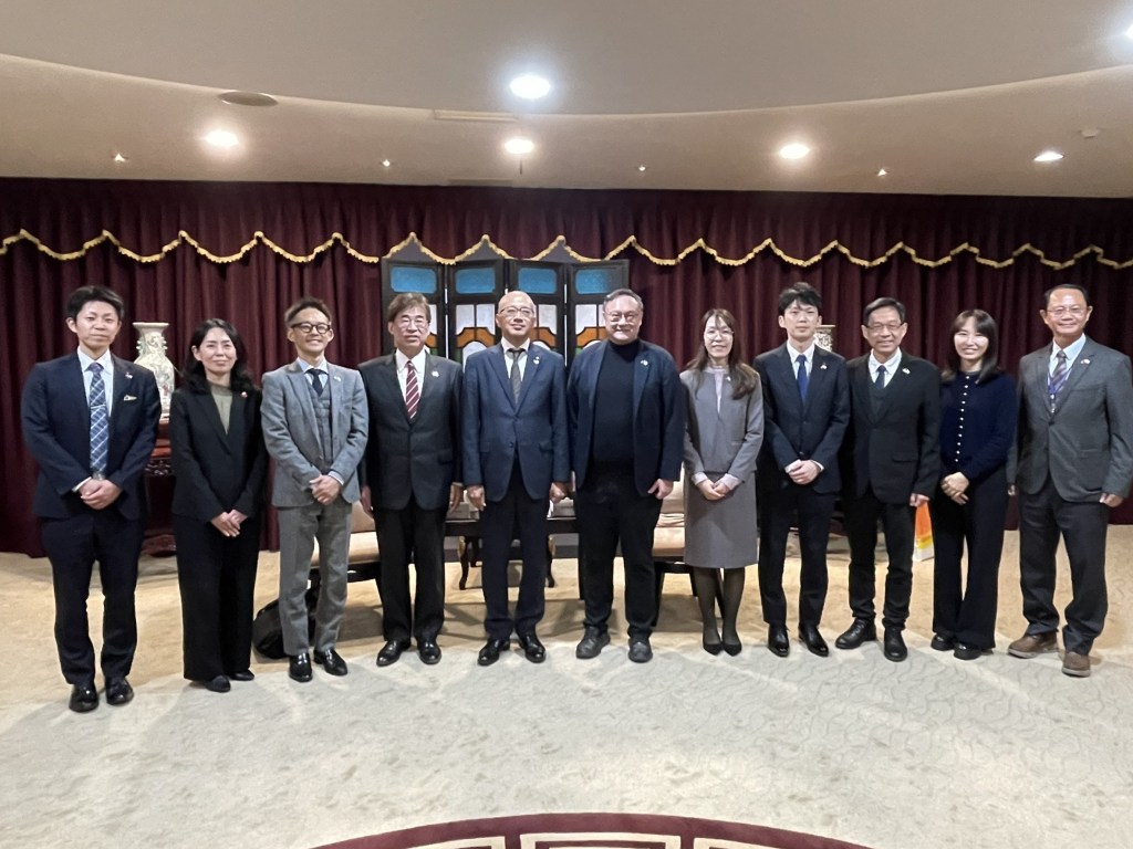 日本姊妹市宮崎縣副知事第3度拜會台中
